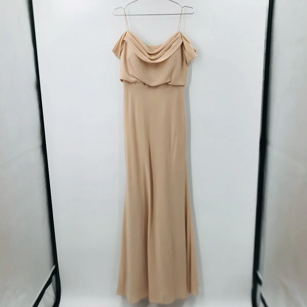 Jenny Yoo Collection Sabine Off The Shoulder Maxi Gown Size 4 - Picture 3 of 16